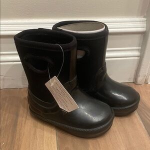UGG Black Kids Waterproof Winter Boot with Easy Pull Handles